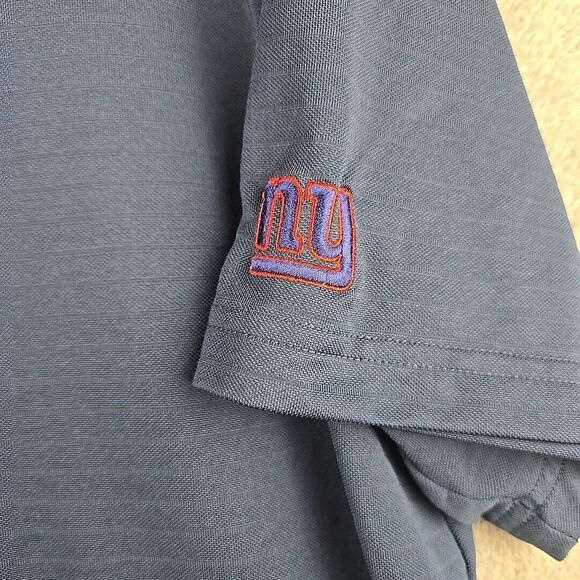 New York‎ Giants Vineyard Vines Performance Golf Polo Mens Medium Blue Stretch - Picture 5 of 10